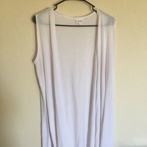 M LulaRoe White Joy
